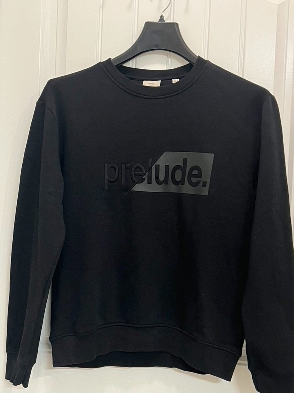 Gently Pre-Owned Prelude by Ming Black Logo Crewneck Sweatshirt
